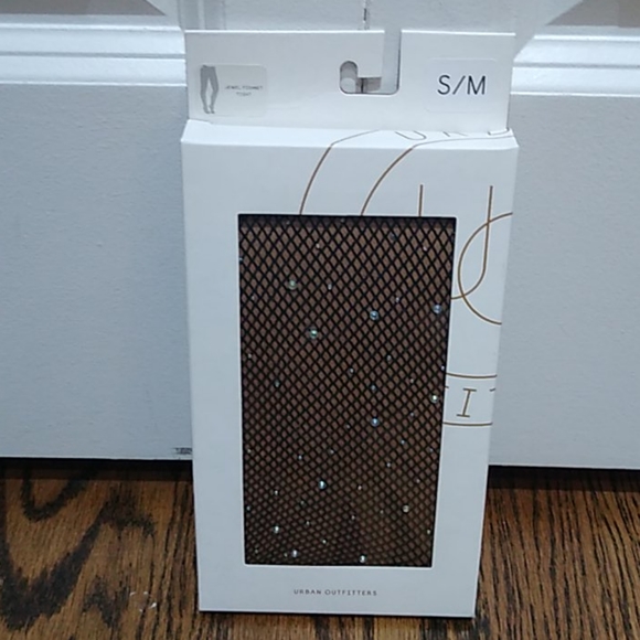 NWT Urban Outfitter Jewel Fishnet Tights - Picture 3 of 7